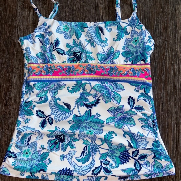 La Blanca size 10 tankini top no pads - Picture 2 of 6